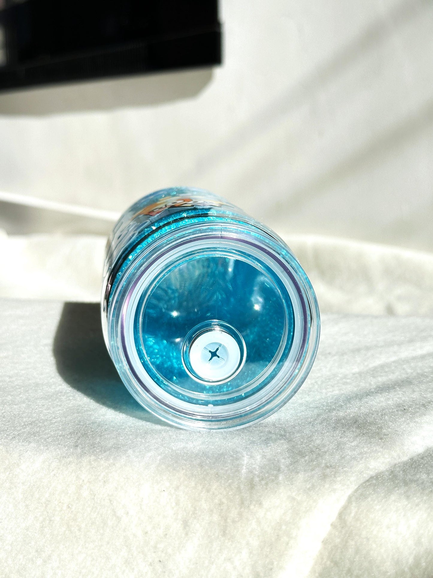 Bluey Bingo Double Wall Crystal Tumbler Cups with Clear Straw 16oz Charater Birthday Kids Gift Personalised (Pre-order)