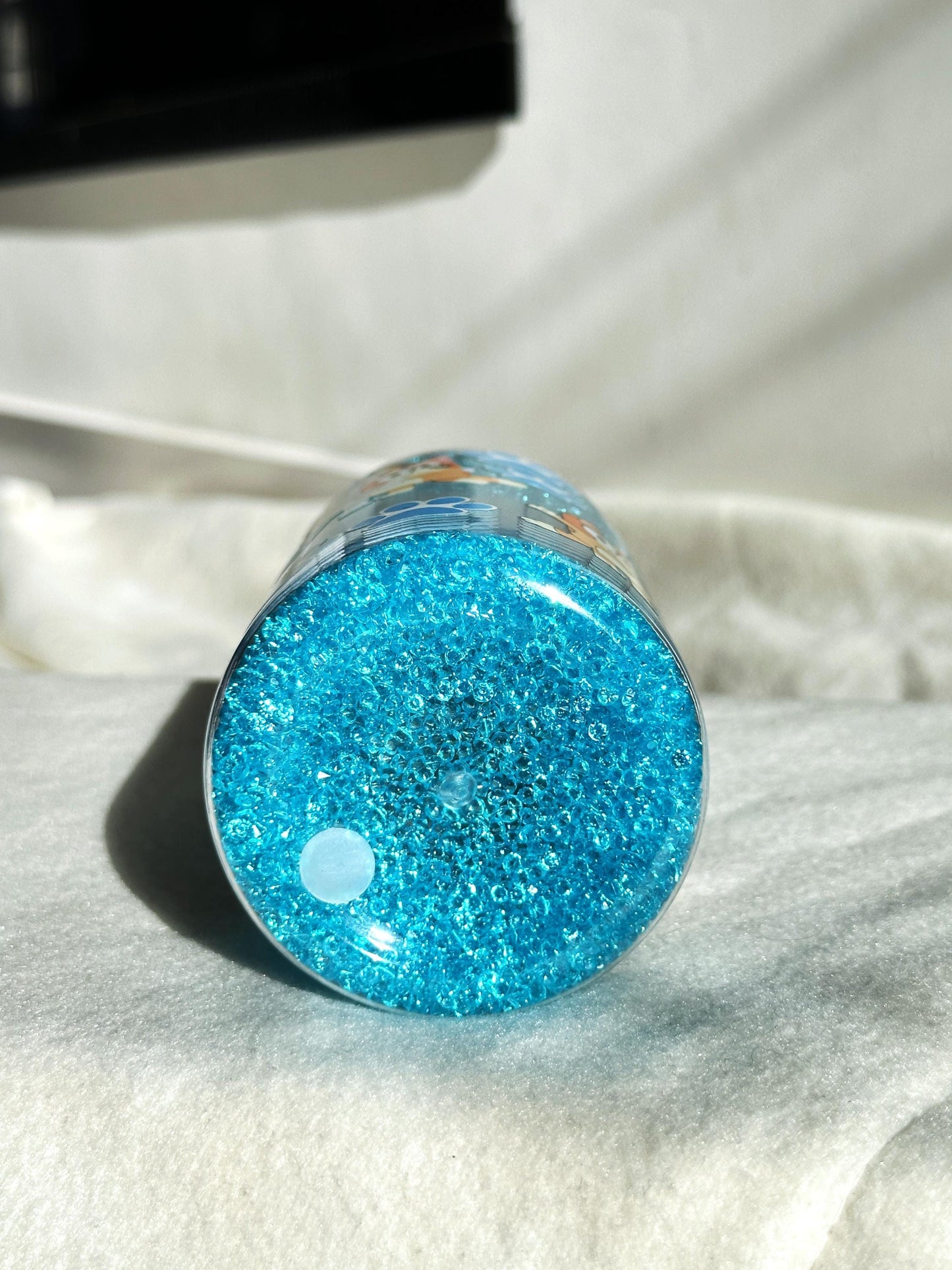 Bluey Bingo Double Wall Crystal Tumbler Cups with Clear Straw 16oz Charater Birthday Kids Gift Personalised (Pre-order)