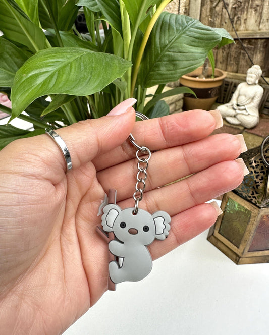 Koala Bear Keyring Charms For Keys Bag Pendant Valentines Day Gift for Her Him