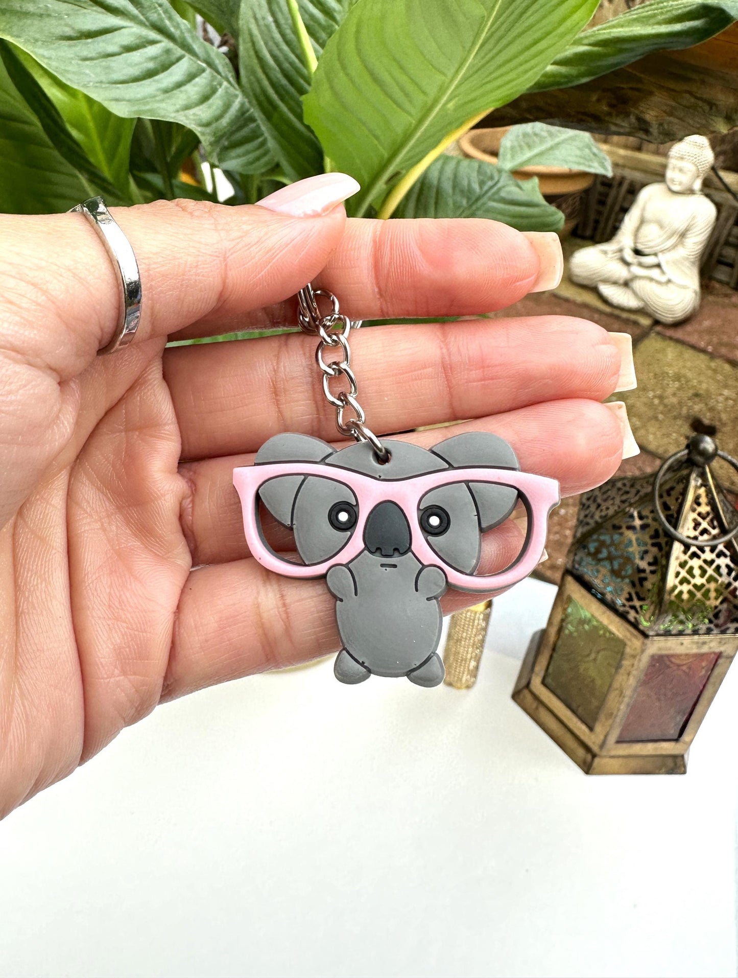 Koala Bear Keyring Charms For Keys Bag Pendant Valentines Day Gift for Her Him