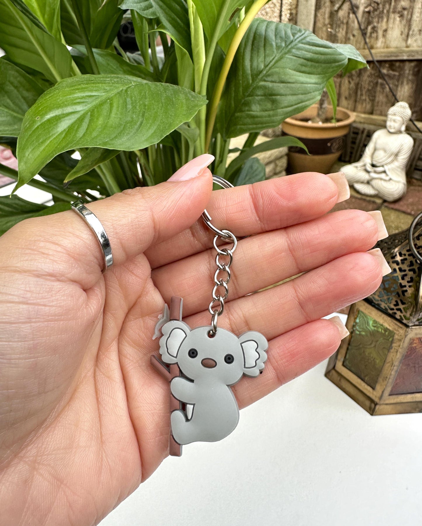 Koala Bear Keyring Charms For Keys Bag Pendant Valentines Day Gift for Her Him